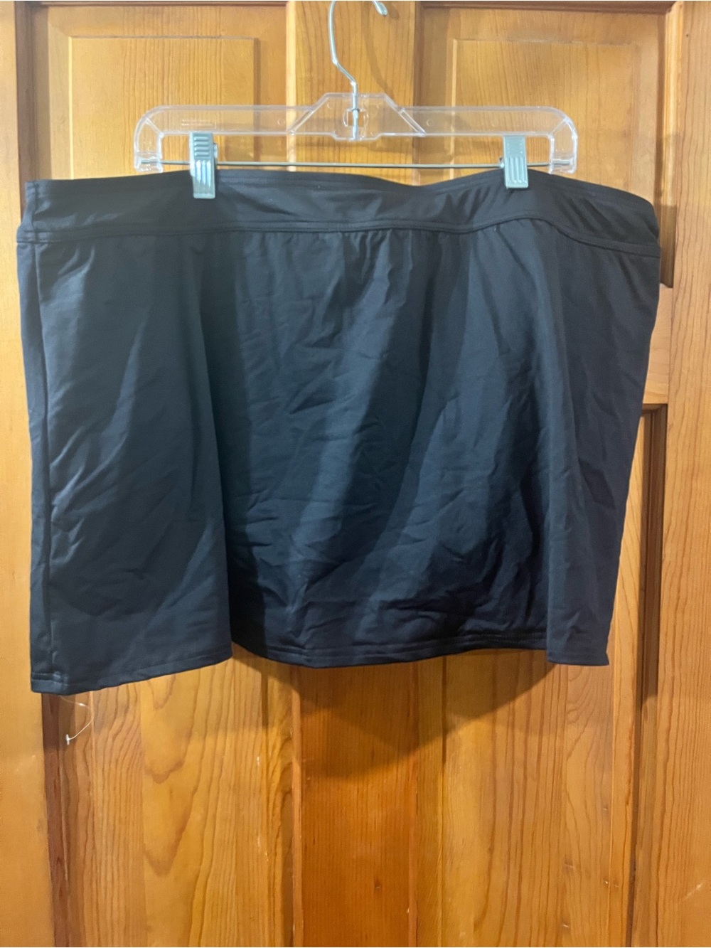 Land’s End Skirt Bathing Suit Bottom Plus Size 22W Tummy Control Black Comfort